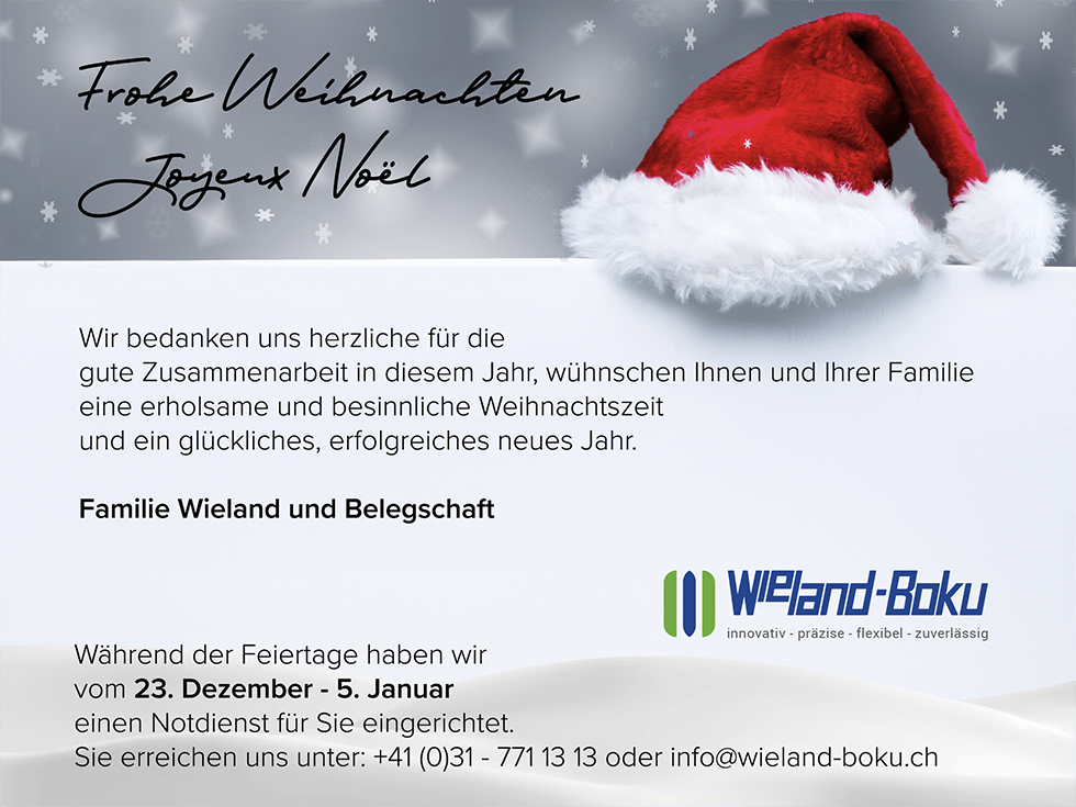 Weihnachtsanzeige